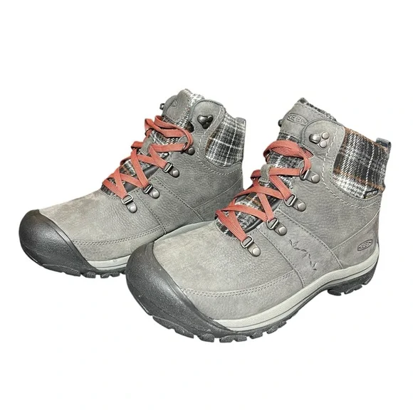 ⚡️SOLD⚡️Keen Women's Kaci III Winter Waterproof Boot Gray Plaid - Picture 3 of 16